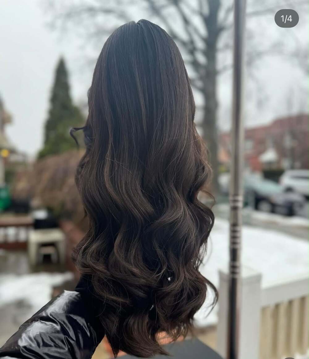 Irene Wigs Divine Luxe Lace Top Wig Dark Brown with Caramel Highlights
